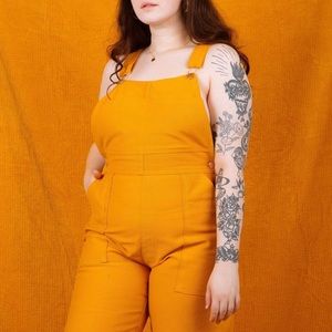 Big Bud Press Original Overalls: Orange/yellow